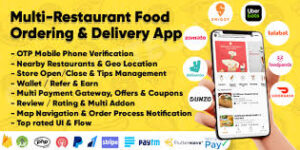 Eatggy v1.7 – Multi Restaurant Food Ordering & Delivery Application | Restaurant Management