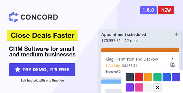 Concord v1.6.0 – Deals Management CRM Download
