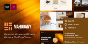 Mahogany v2.3.0 – Carpenting Woodwork & Flooring WordPress Theme Nulled