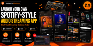 DTRadio v2.0 -  Spotify Clone Flutter App for Music, Radio, Podcasts & Live Events (iOS & Android)