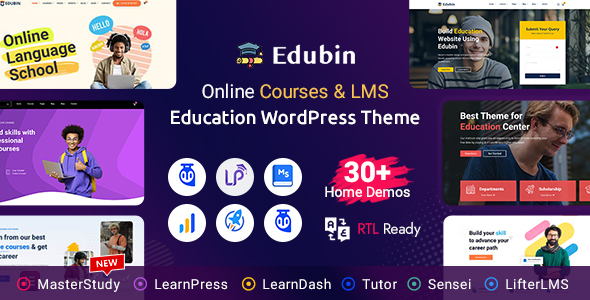 Edubin v9.5.10 – Education WordPress Theme Nulled Download