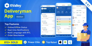 6Valley e-commerce – Delivery Man flutter app v4.2