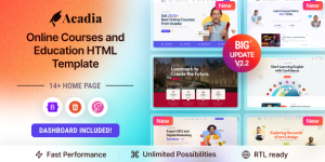 Acadia v3.0.5 - Education WordPress Theme For University & Online Course
