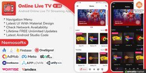Android Online Live TV Streaming v10.3 - Online Live TV App Nulled