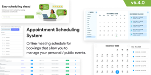 Infycal v6.4.0 - Appointment Scheduling System - Meetings Scheduling - Calendly Clone - Online Appointment Booking