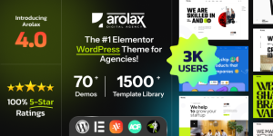 Arolax v4.0.5 – Creative Digital Agency WordPress Theme Download