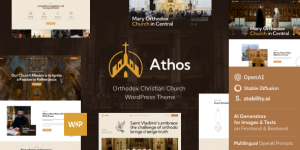 Athos v1.5 – Orthodox Christian Church WordPress Theme Nulled
