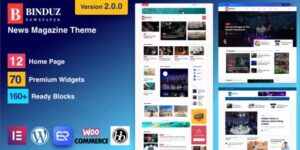 Binduz v2.7.0 - Blog Magazine Newspaper Theme