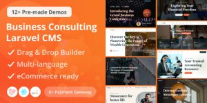 Bione v3.1 – Business Consulting Laravel CMS With Live Page Builder Nulled
