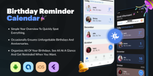 Birthday Reminder Flutter App | Admob Ads (10 April 2025)