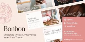 Bonbon v1.2.0 – Chocolate Sweets & Pastry Shop WordPress Theme + AI Nulled