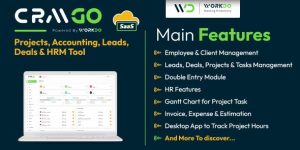 CRMGo SaaS v8.0 – Projects, Accounting, Leads, Deals & HRM Tool Nulled
