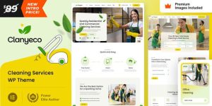 ClanyEco v23 - Cleaning Services WordPress Theme Download