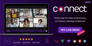 Connect v2.6.0 – Live Class, Meeting, Webinar, Online Training & Web Conference Nulled