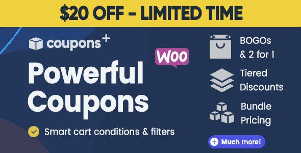 Coupons + v2.2.5 – WooCommerce Advanced Coupons, Discount Rules, BOGO Offers, Bulk Discounts, Shipping