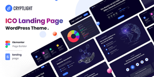 Cryptlight v1.2.3 - ICO NFT AI Landing Page WordPress Theme
