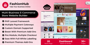 FashionHub SaaS v4.2 - eCommerce Website Builder For Seamless Online Business Script