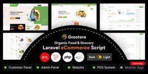 GroStore v4.6.0 – Food & Grocery Laravel eCommerce with Admin Dashboard