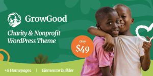 GrowGood v1.0.1 - Charity & Nonprofit WordPress Theme Download