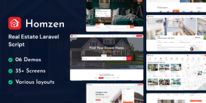 Homzen v1.3.5 – Laravel Real Estate Agency Portal Multilingual Nulled