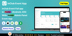 InClub – Event Management in Flutter with Node.js Backend | Complete event planner App (7 January 2025)
