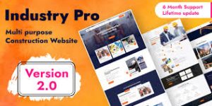 Industry PRO v2.0 – Multipurpose Construction Builder and Agency Website Script