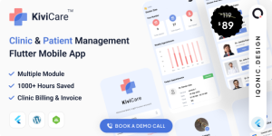 KiviCare Flutter 3.x App v9.6.3 – Clinic & Patient Management System in WordPress