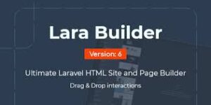 LaraBuilder v6.7 - Laravel Drag&Drop SaaS HTML site builder