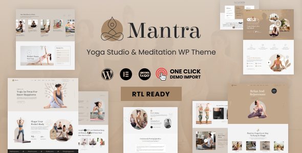 Mantra v1.0.4 – Yoga Fitness WordPress Theme