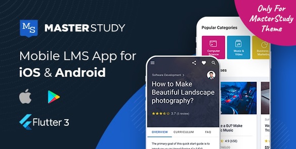 MasterStudy LMS Mobile App v2.2.9.2 - Flutter v.3 iOS & Android