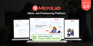MicroLab v3.0 - Micro Job Freelancing Platform Nulled