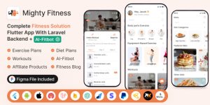 MightyFitness v10.0 – Complete Fitness Solution Flutter App With Laravel Backend + ChatGPT(AIFitbot) 28 February 2026
