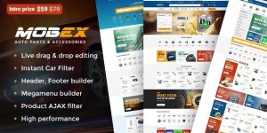 Mobex v3.1 – Auto Parts WordPress Theme Download
