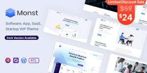 Monst v1.2.6 - Saas Startup WordPress Theme Download