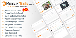 MonsterTools v3.1.0 - The All-in-One SEO & Web Toolkit, like a Swiss Army Knife Nulled