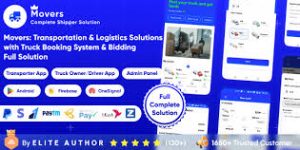 Movers v1.3 – Online Load, Truck Booking & Lorry, Bid, Cargo, Logistics Transport Services Full Solution