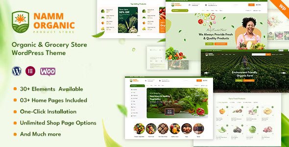 Namm v1.0.6 – Grocery Shop WordPress Theme