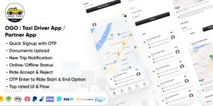 OGO - Taxi Driver App / Partner App Source Code Download