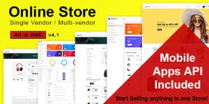 Online Store v4.1 – All in One Multi vendor Laravel eCommerce Platform