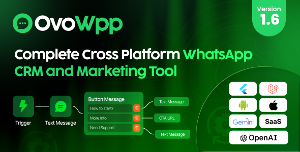 OvoWpp v2.0 - Complete Cross Platform WhatsApp CRM and Marketing Tool