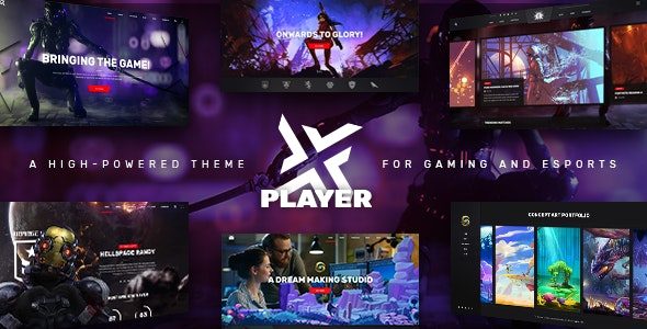 PlayerX v2.2 – A High-powered Theme for Gaming and eSports