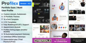 Profilex v4.0 - Multitenant Portfolio Website Builder with Appointment Module (SAAS) Script Nulled