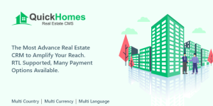 QuickHomes v1.0 – Laravel Real Estate Agency Portal Multilingual Nulled