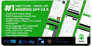 RideIn Taxi App v4.6 – Android Taxi Booking App With Admin Panel
