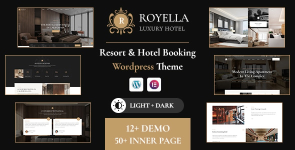 Royella v1.0.0 – Resort & Hotel Booking Multi-Purpose WordPress Theme