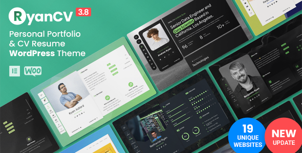 RyanCV v3.8.0 – CV/Resume WordPress Theme Download