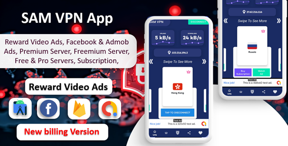 SAM VPN App v12.0 - Secure VPN and Fast Servers VPN Download
