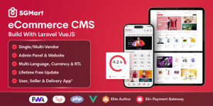 SGMart eCommerce v1.0 – Laravel VueJS Multivendor Marketplace CMS with POS