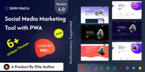 SMM Matrix v5.0 – Social Media Marketing Panel with PWA Nulled