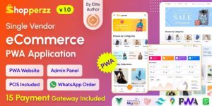 Shopperzz v2.2 – PWA eCommerce CMS with POS & WhatsApp Ordering | Inventory Management Nulled